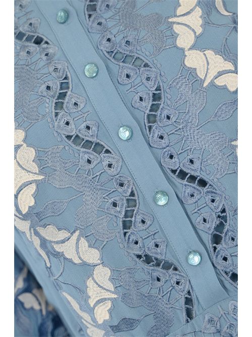 Abito Daphne Wedgewood Blue TEMPERLEY LONDON | DAPHNEWEDGEWOOD BLUE
